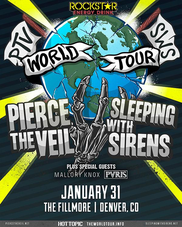 Pierce the Veil, Sleeping with Sirens World Tour