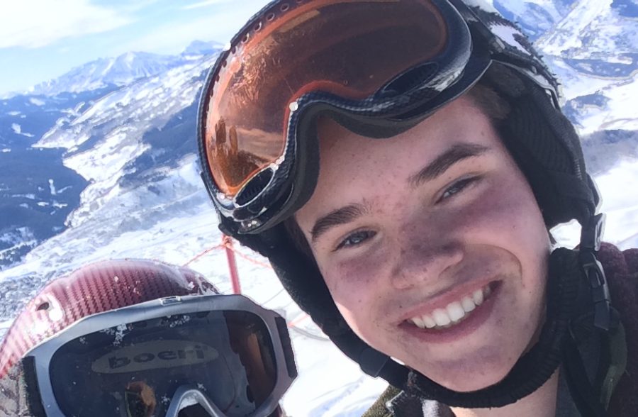 Jonathan Asphaug enjoying the mountain air at the top of Crested butte 